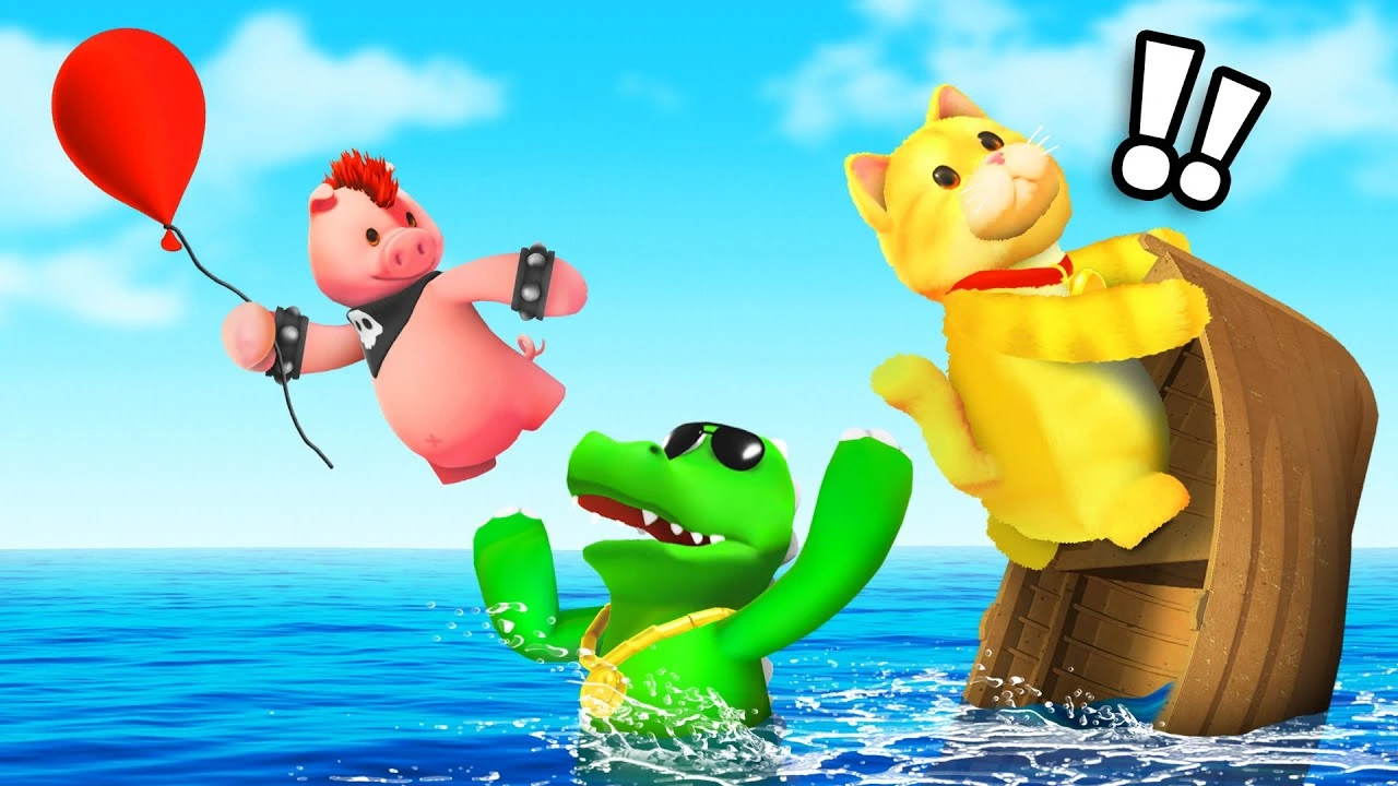 Slogo · Last One To SURVIVE The Sinking SHIP! (Party Animals)